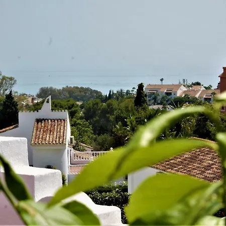 Rooftop - Chalet En Cabo Pino Con Vistas Al Mar, Jardines Y Piscina